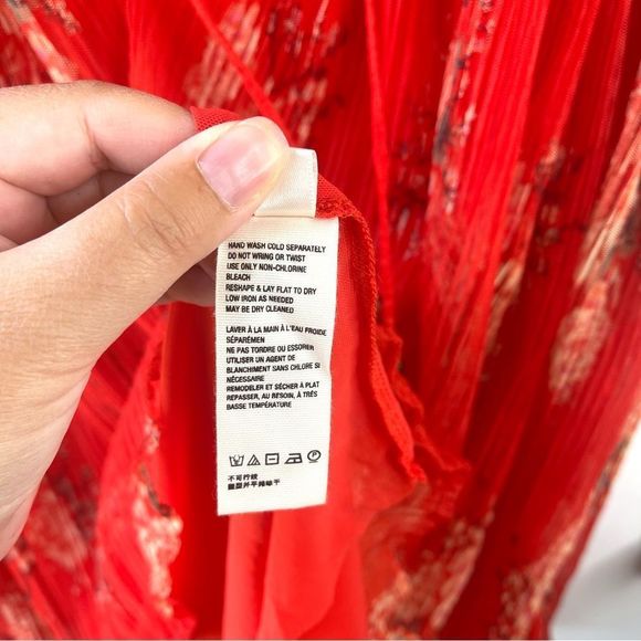 Free People Dahlia Tunic with Sleeve Detail in Vintage Floral Pop Combo Size XS - Picture 12 of 16